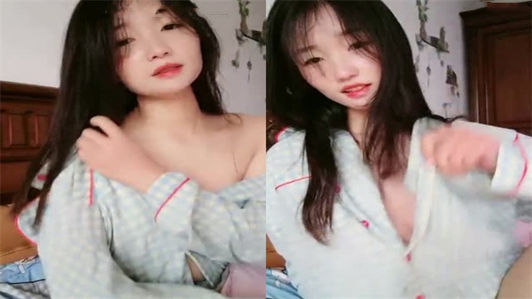 白皙苗条骚货淫叫挑逗 骑假阳具自慰高潮喷水HD
