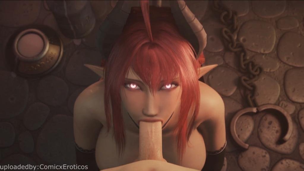 3D魅魔深喉颜射火辣诱惑
